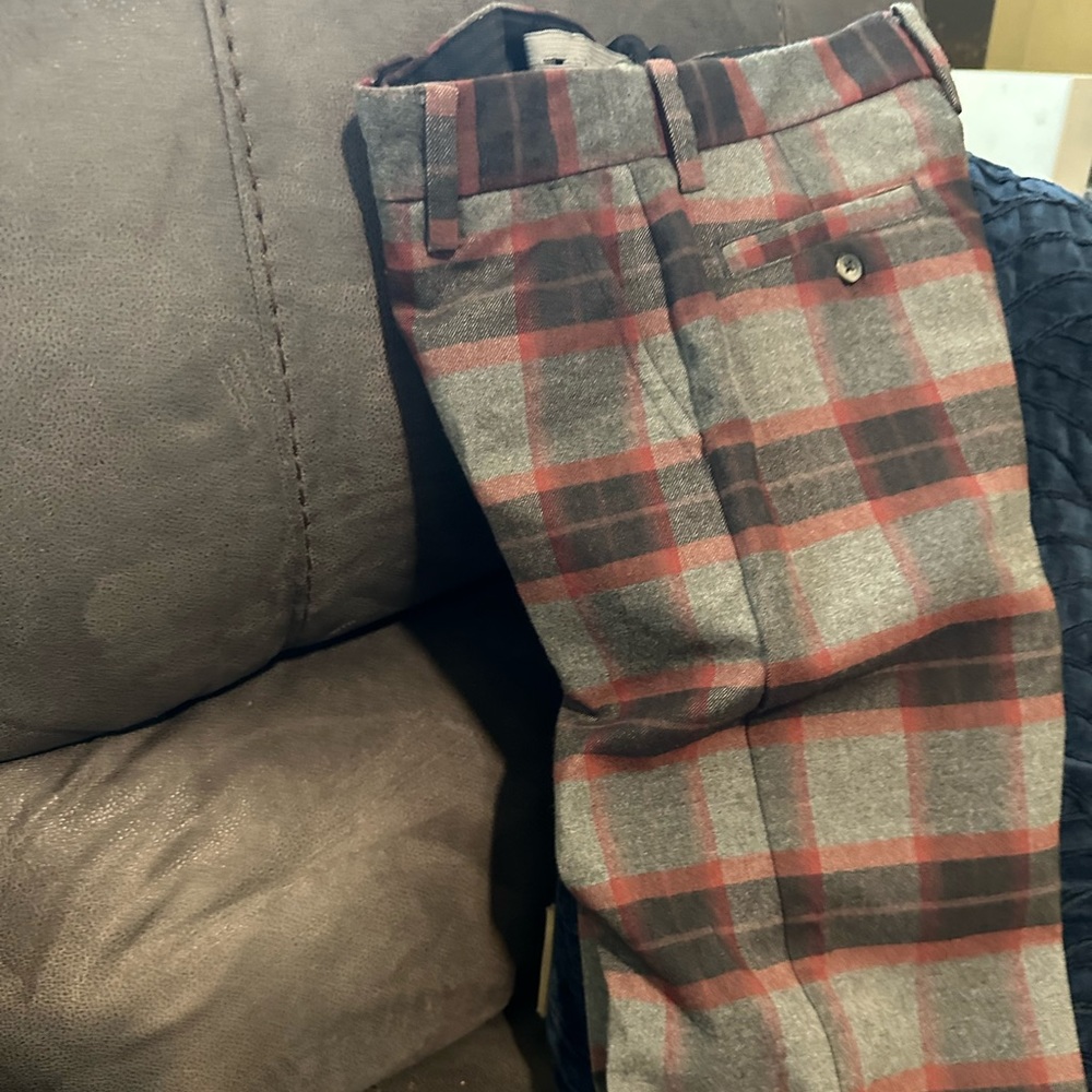 Boys size 5 Janie and Jack plaid pants